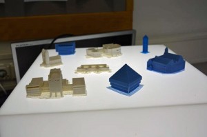 Die von den Schülern entworfenen und anschließend ausgedruckten 3-D-Modelle. Foto: IHK Ulm