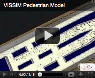 VISSIM Pedestrian Model, youtube