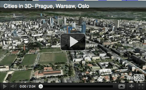Cities in 3D Prague, youtube