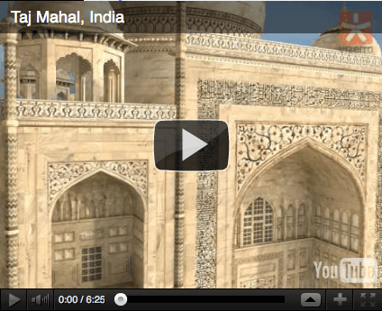 Taj Mahal, India, youtube