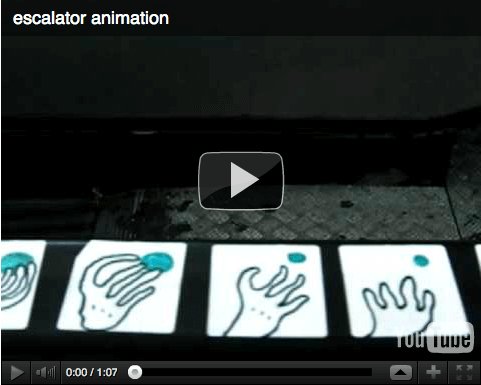 escalator animation, youtube
