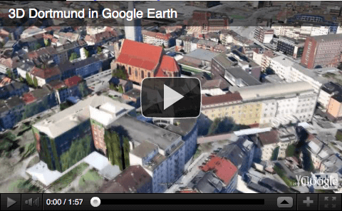 3D Dortmund in Google Earth, youtube